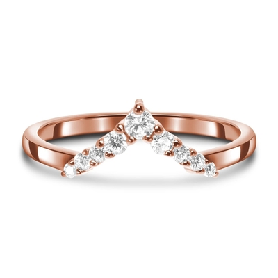 Beroemdheid Diamond Engagement Rings For Women, 14K Rose Real Diamond Jewellery