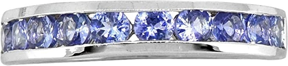 0,5 CTW het Natuurlijke Blauwe Stevige Witgoud van Tanzanite en van Diamond Ring 18K