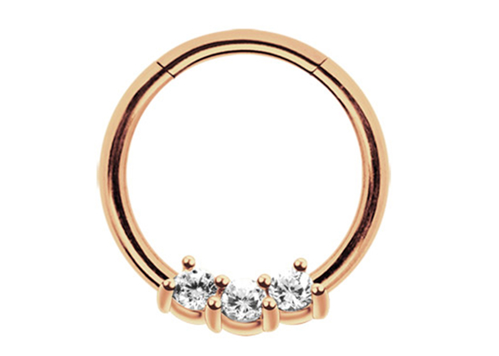 De Ring van het schroef14k Gouden Septum, 8mm en 10mm Neusring voor Dagelijkse slijtage