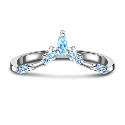9K / 10K/het Natuurlijke Emerald Cut Diamond Engagement Ring Witgoud van 14K/van 18K