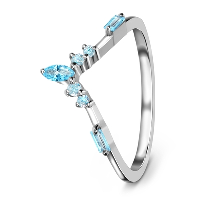 9K / 10K/het Natuurlijke Emerald Cut Diamond Engagement Ring Witgoud van 14K/van 18K
