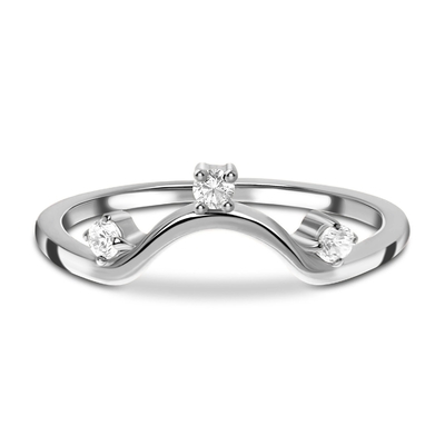 14K Rose Gold Real Diamond Jewellery, Rond Echt Buitensporig Diamond Anniversary Rings