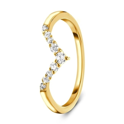 Beroemdheid Diamond Engagement Rings For Women, 14K Rose Real Diamond Jewellery