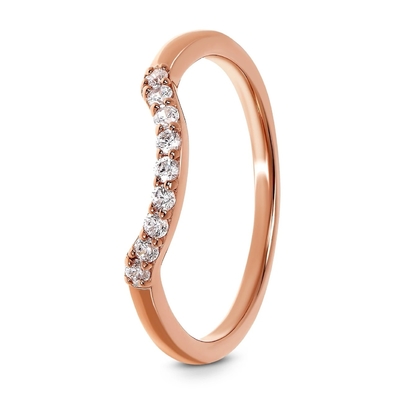 Prettiest Echt Diamond Fancy Promise Rings 14K Rose Gold Jewelry
