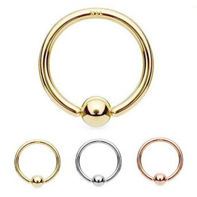 De doordringende Lippen van Ring Hoop Cartilage Nose Eyebrow van het Juwelen14k Gouden Uitsteeksel