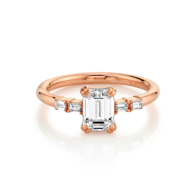 Zuiver Gouden Huwelijk Natuurlijk Diamond Ring Wedding Solid 14k/18k-Goud