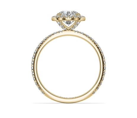 Luxe Gia Big Diamonds Woman Engagement Ring Real Solid 9K/het Goud van 14K/18K-