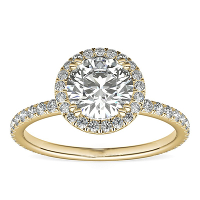 Luxe Gia Big Diamonds Woman Engagement Ring Real Solid 9K/het Goud van 14K/18K-