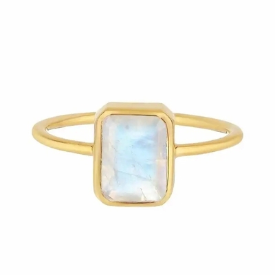 925 Sterling Silver Vine Manufacturer Round snijden de Overeenkomst Ring Wholesale Women Jewelry Rings van Regenboogmoonstone