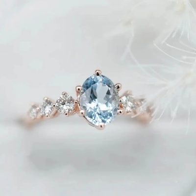 925 Sterling Silver Fashion Design Exquisite Sierlijke Moonstone Ring