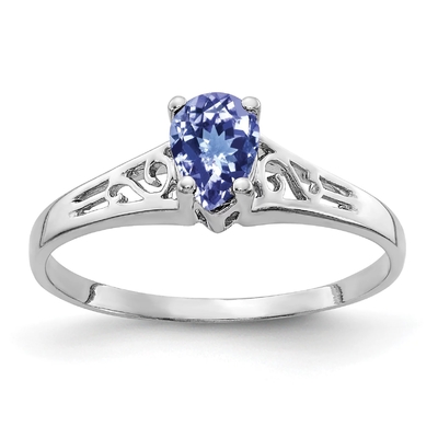 Het natuurlijke 2 ct Kussen sneed Tanzanite-Cocktailring in Sterling Silver-het Witgoud van Overeenkomstenring in 18K