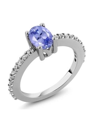 Juweliersclub Tanzanite Ring Birthstone Jewelry met Witte Diamant
