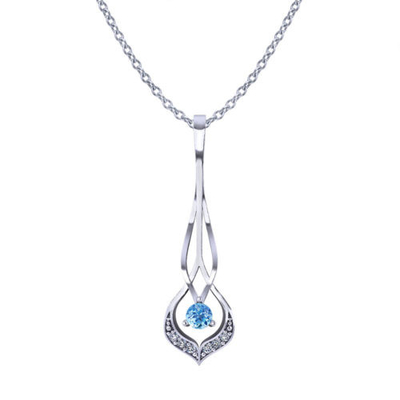 De Elegante Eenvoud van Deze Verweven Aquamarijnhalsband