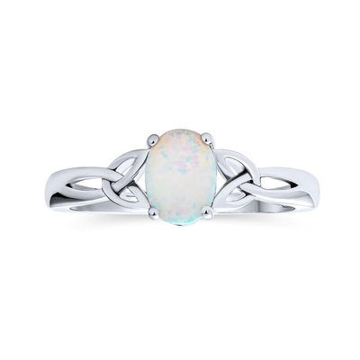 Dunne het Accent Stapelbare 1/2 Eeuwigheid Ovaal Blauw Roze Gecreeerd Opal Band Ring For Women van CZ