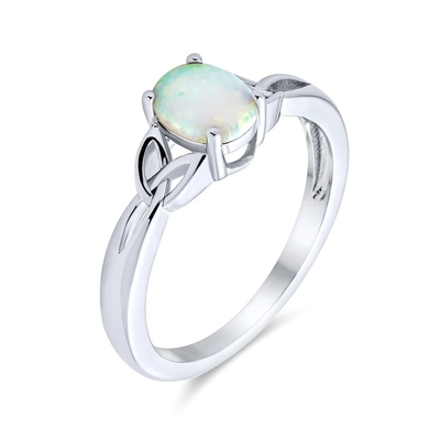 Dunne het Accent Stapelbare 1/2 Eeuwigheid Ovaal Blauw Roze Gecreeerd Opal Band Ring For Women van CZ