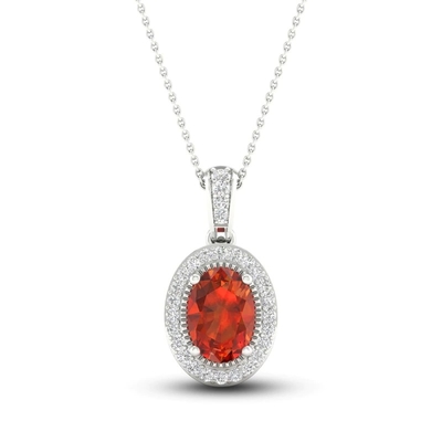 Het natuurlijke Citroengele Laboratorium leidde tot Wit Witgoud 18 van Sapphire Necklace 10K“