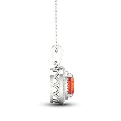 Het natuurlijke Citroengele Laboratorium leidde tot Wit Witgoud 18 van Sapphire Necklace 10K“