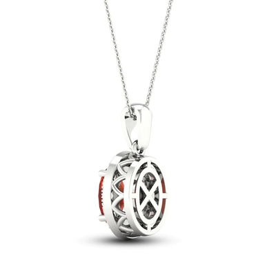 Het natuurlijke Citroengele Laboratorium leidde tot Wit Witgoud 18 van Sapphire Necklace 10K“