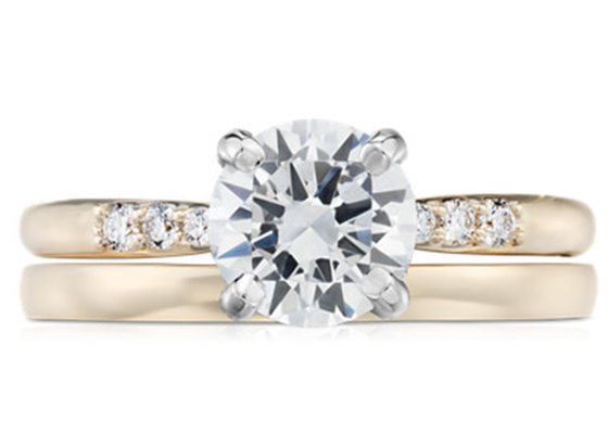 9 de Gele Gouden Juwelen Diamond Engagement Ring For Girls van K