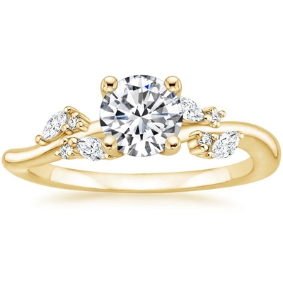 Arden Diamond Engagement Ring With 0,75 Karaat om het Gele Goud van Diamond In 9k