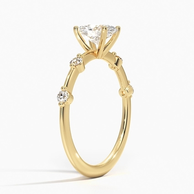 Aimee Diamond Engagement Ring With 0,75 Karaat Ovale Diamant