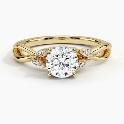 Willow Diamond Engagement Ring (1/8 Ct. Tw.) Met 9K-Goud