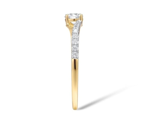9K gouden Verlovingsring/Ring Adele van Vrouwen - pre-Orde