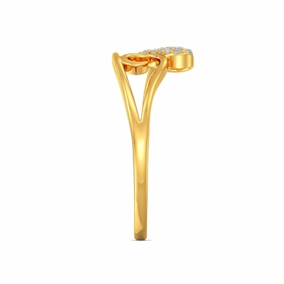 Joyalukkas9k Gele Gouden Ring, Meisjeshart Diamond Engagement Ring