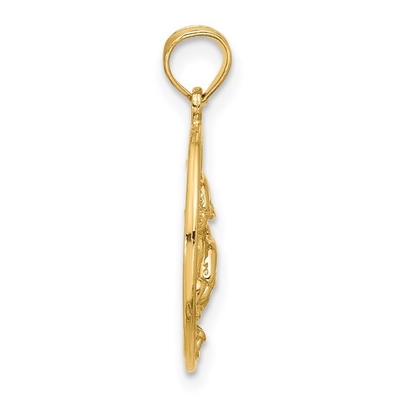 10k gele Gouden van de de Halsbandtegenhanger van de Dolfijncharme de Vissen Overzeese het Levens Fijne Juwelen voor Vrouwengiften voor haar