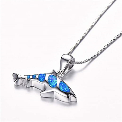 De Halsband van de Daggiften S925 Sterling Silver Sea Turtle Pendant van Valentine met Blauw Kristal voor Vrouwen