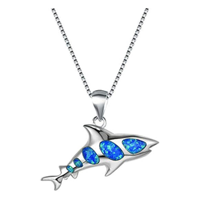 De Halsband van de Daggiften S925 Sterling Silver Sea Turtle Pendant van Valentine met Blauw Kristal voor Vrouwen