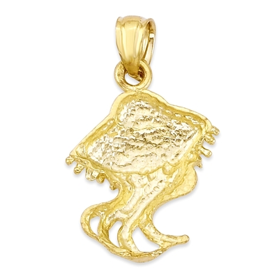 14k gouden Kwallentegenhanger voor Halsband, Geest Dierlijke Juwelen, Overzeese het Levensgiften voor haar met 20 duimketen