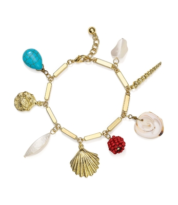 Het Goud van Ross Simons Sea Life Bracelet With 18kt over Sterling Silver