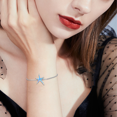 Zeesterarmband Opal Bracelets voor van de de Juwelenverjaardag van Vrouwenmeisjes Fijne de Moederdaggiften voor Mammawijfje