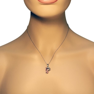 Overzeese van de de Halsbandtegenhanger van de 925 Sterling Silver Lobster Clasp Enameled-Vissencharme het Levens Fijne Juwelen voor Vrouwengiften voor haar