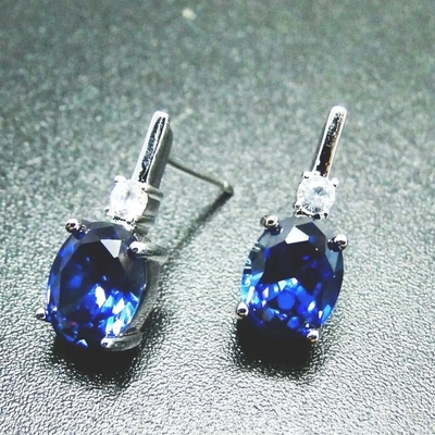De groene Steen Ring Earrings Pure 925 van Spinellen Kubieke Zircon Sterling Silver Fashion Jewelry Set