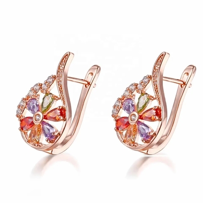 Van de de Oorringshalsband van Garnet Morganite Peridot Crystal Zircon Vastgestelde de Tegenhangerring