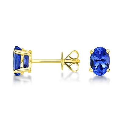 Huwelijksjuwelen, Lange de Kleurensteen 925 van oorrings blauwe Tanzanite Zilveren Geplateerd Rhodium