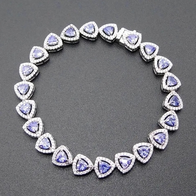 De in het groot 925 Sterling Silver Rose Gold Plated Ovale Tegenhanger van Besnoeiingstanzanite