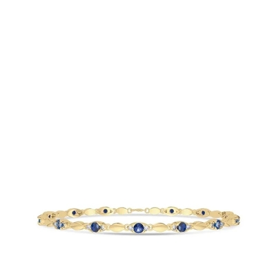 925 Sterling Silver Diamond Pear Sapphire Armbandschrijver uit de klassieke oudheid voor Meisjesvrouwen