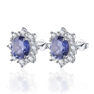 S925 Zijcz de Overeenkomstenbelofte Ring Elegant Jewelry van Rose Gold Oval Lavender Sapphire
