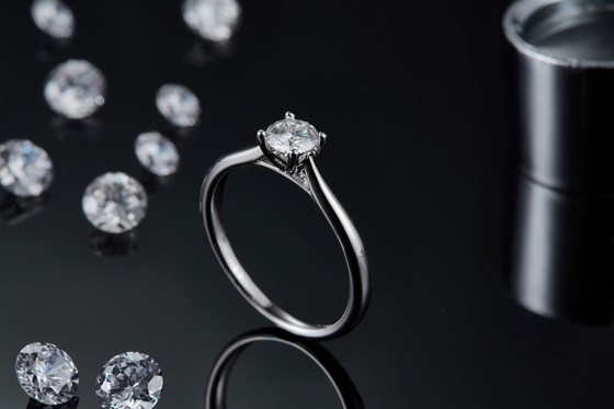 925 Sterling Silver Jewelry Diamond Moissanite-Verlovingsringen beloven Ringen voor Vrouwen