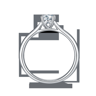 925 Sterling Silver Jewelry Diamond Moissanite-Verlovingsringen beloven Ringen voor Vrouwen