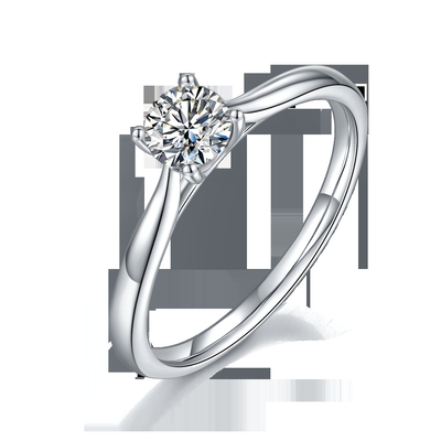 925 Sterling Silver Jewelry Diamond Moissanite-Verlovingsringen beloven Ringen voor Vrouwen