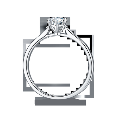 0.5ct de Ring van het Laboratoriumdiamond jewelry with silver women van vormhexgonal