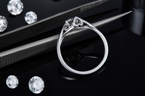 925 Sterling Silver Women Jewelry Juwelen van de Beloftering wedding ring engagement gemstone van 3 karaat de Natuurlijke Moissanite