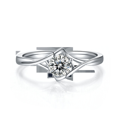 925 Sterling Silver Women Jewelry Juwelen van de Beloftering wedding ring engagement gemstone van 3 karaat de Natuurlijke Moissanite