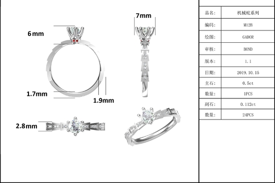 Witte Moissanite de Unieke Ring van Sytle en Sapphire Platineve Diamonds Jewelry Women-