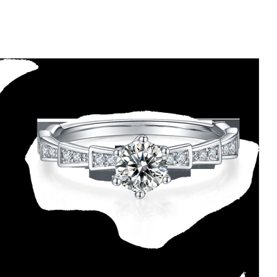 Witte Moissanite de Unieke Ring van Sytle en Sapphire Platineve Diamonds Jewelry Women-