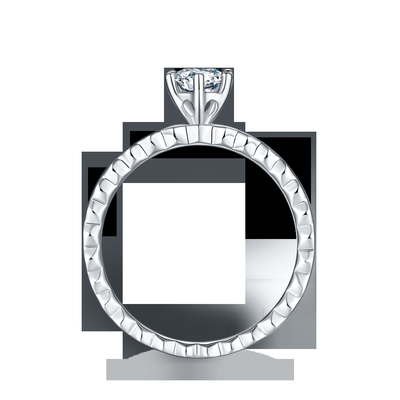 Het Ontwerp de Witte Overeenkomst van Moissanite van 1.16CTW Wavilion en Sapphire Platineve Diamonds Jewelry-voor Vrouwenring